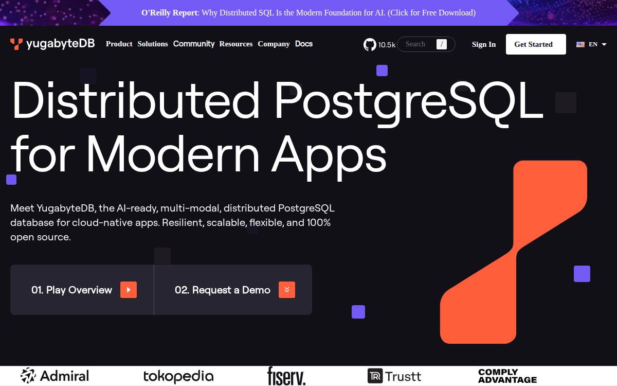 Yugabyte website preview