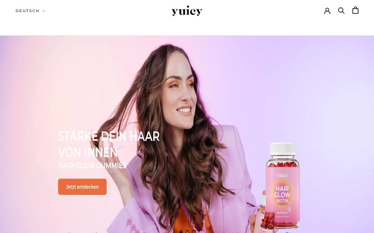 Yuicy website preview