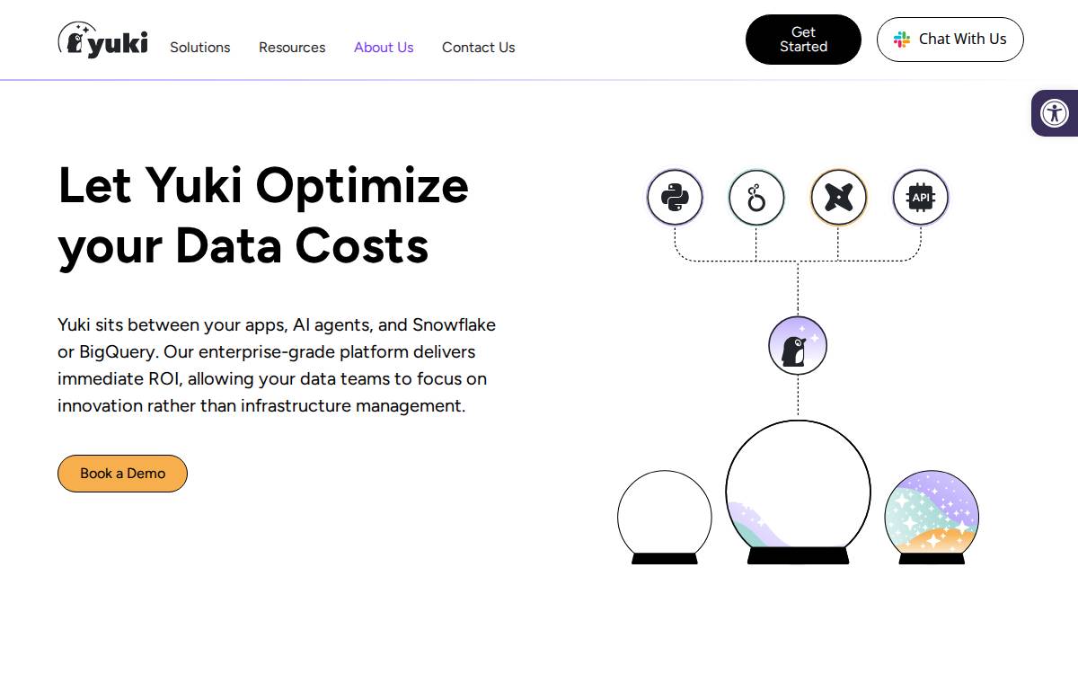 Yukidata website preview
