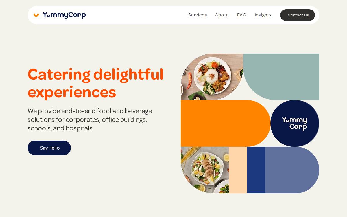 Yummy Corp website preview