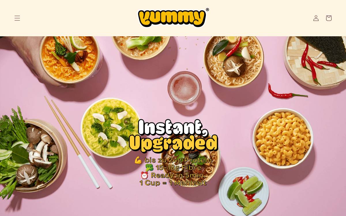 Yummyeats website preview