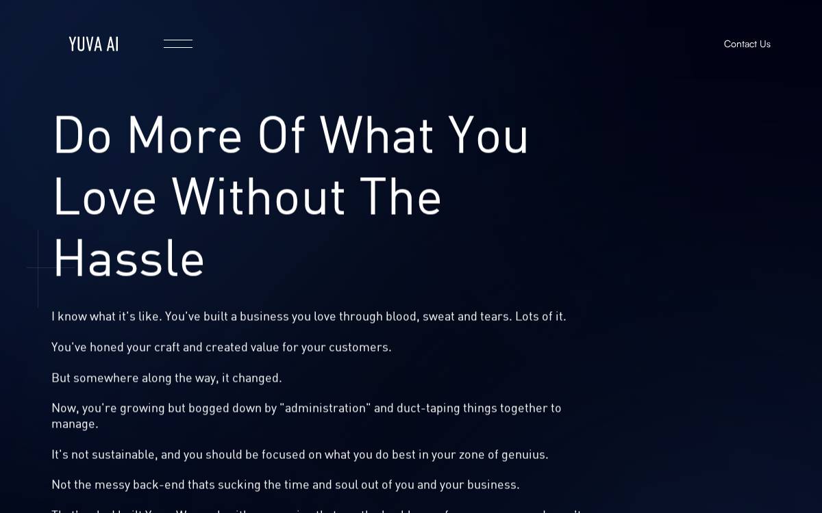 Yuva AI website preview