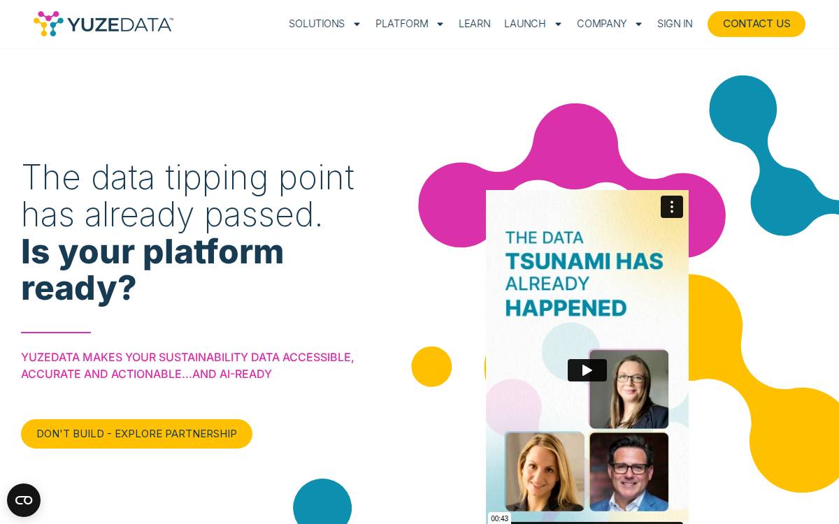 Yuzedata website preview
