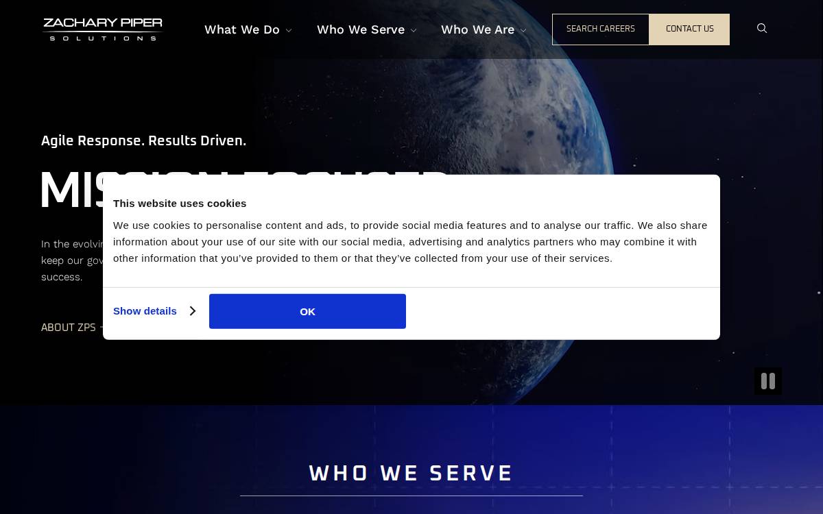 Zachary Piper website preview