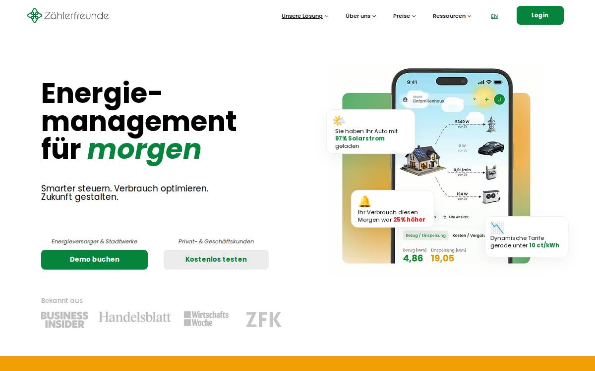 Zählerfreunde website preview