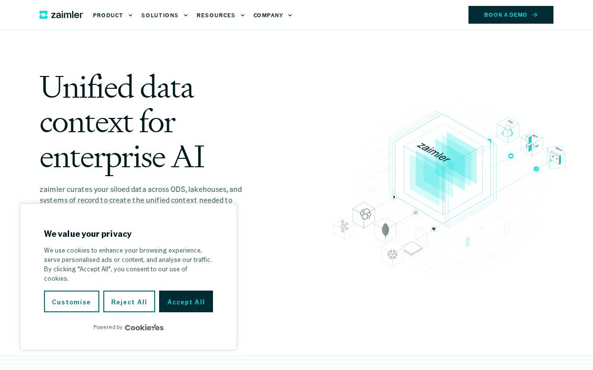 Zaimler website preview