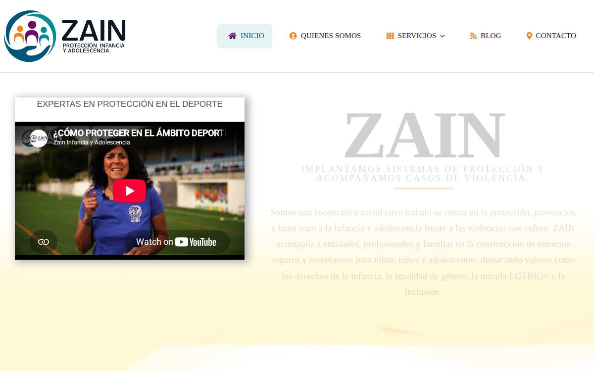 ZAIN website preview