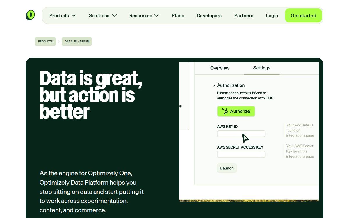 Zaius website preview