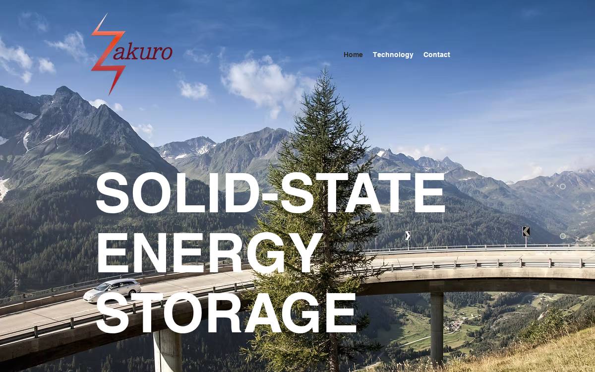 Zakurobattery website preview