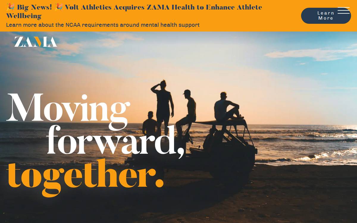 ZAMA Health website preview