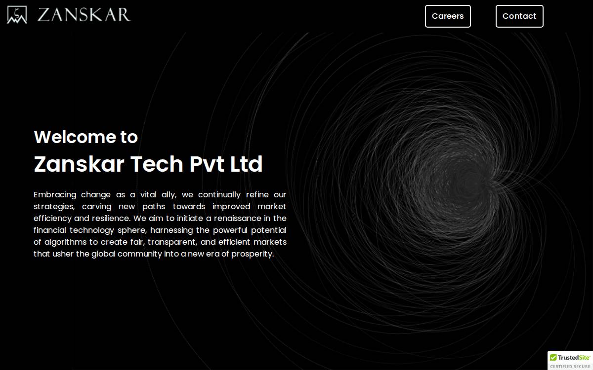 Zanskar website preview