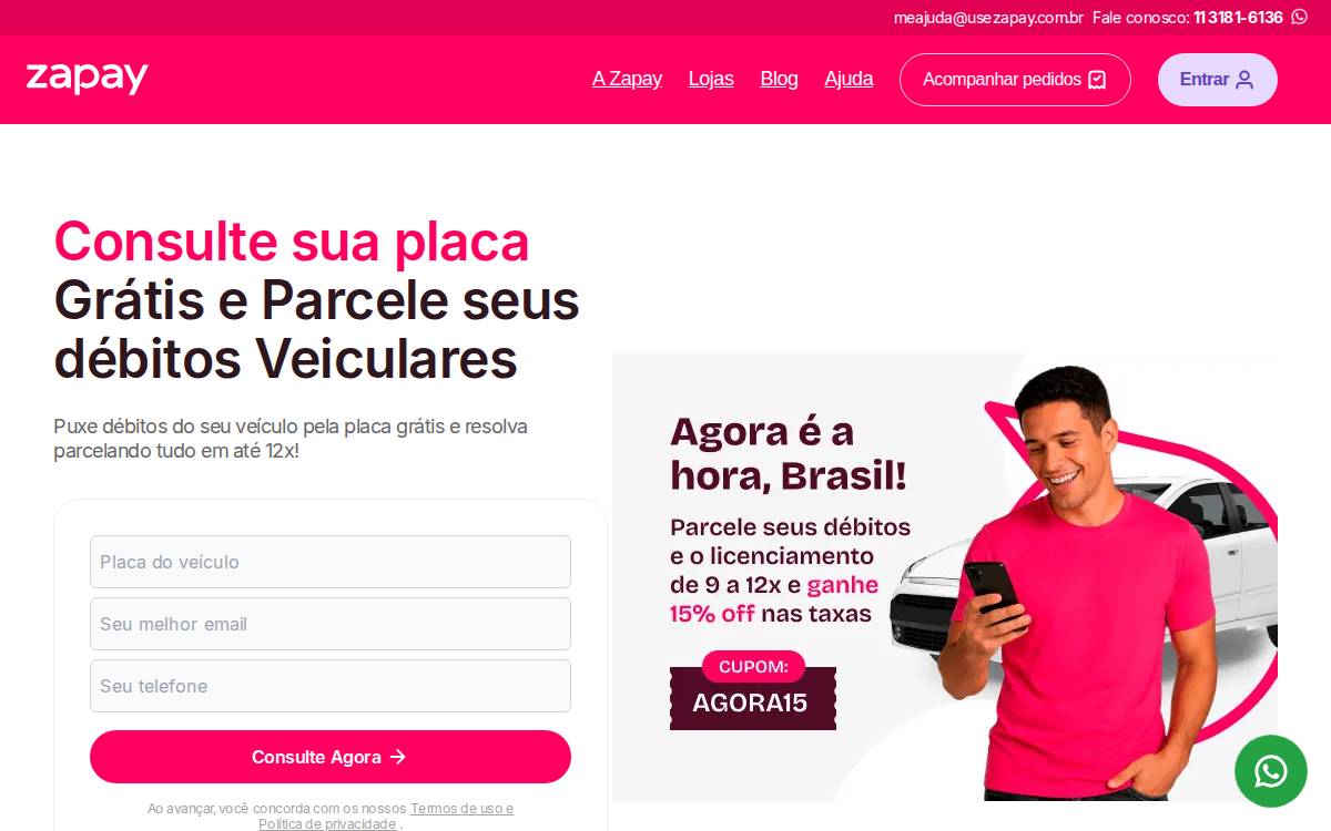 Zapay website preview