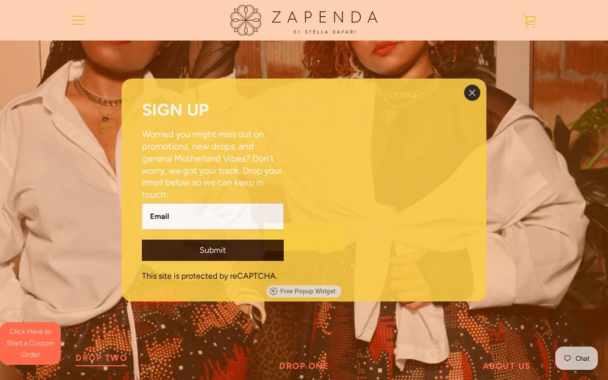 Zapendashop website preview