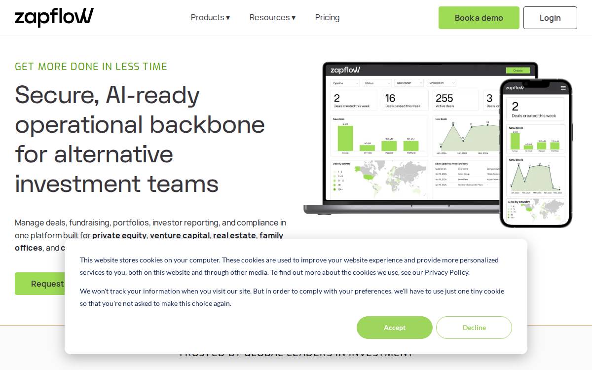 Zapflow website preview
