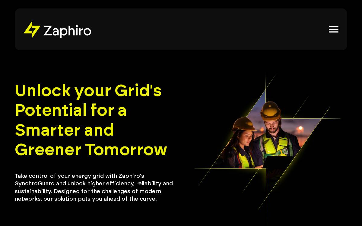 Zaphiro website preview