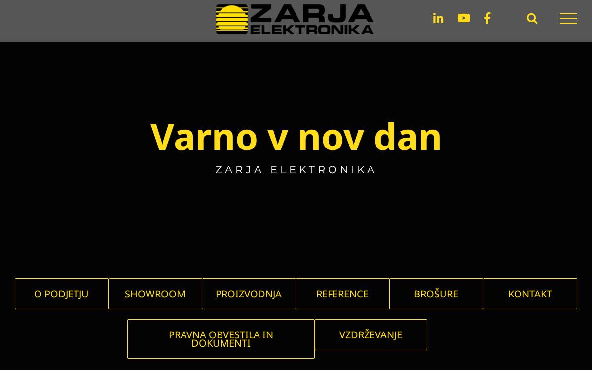 Zarja website preview