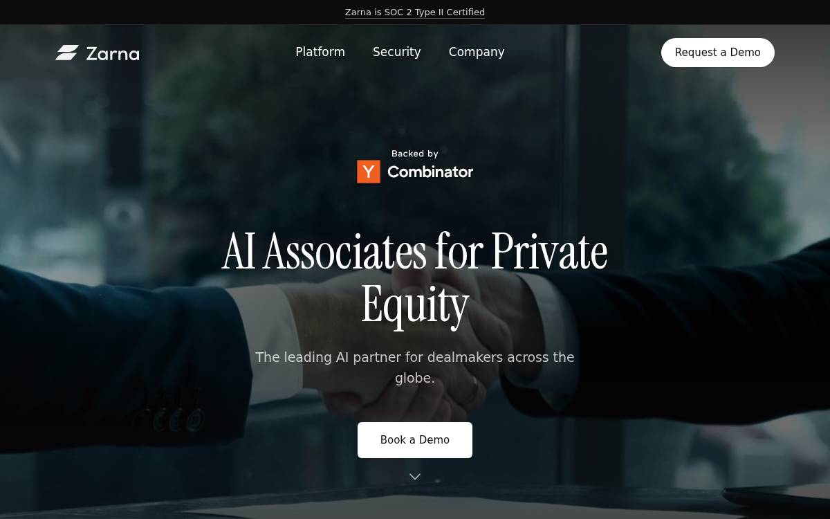Zarna website preview