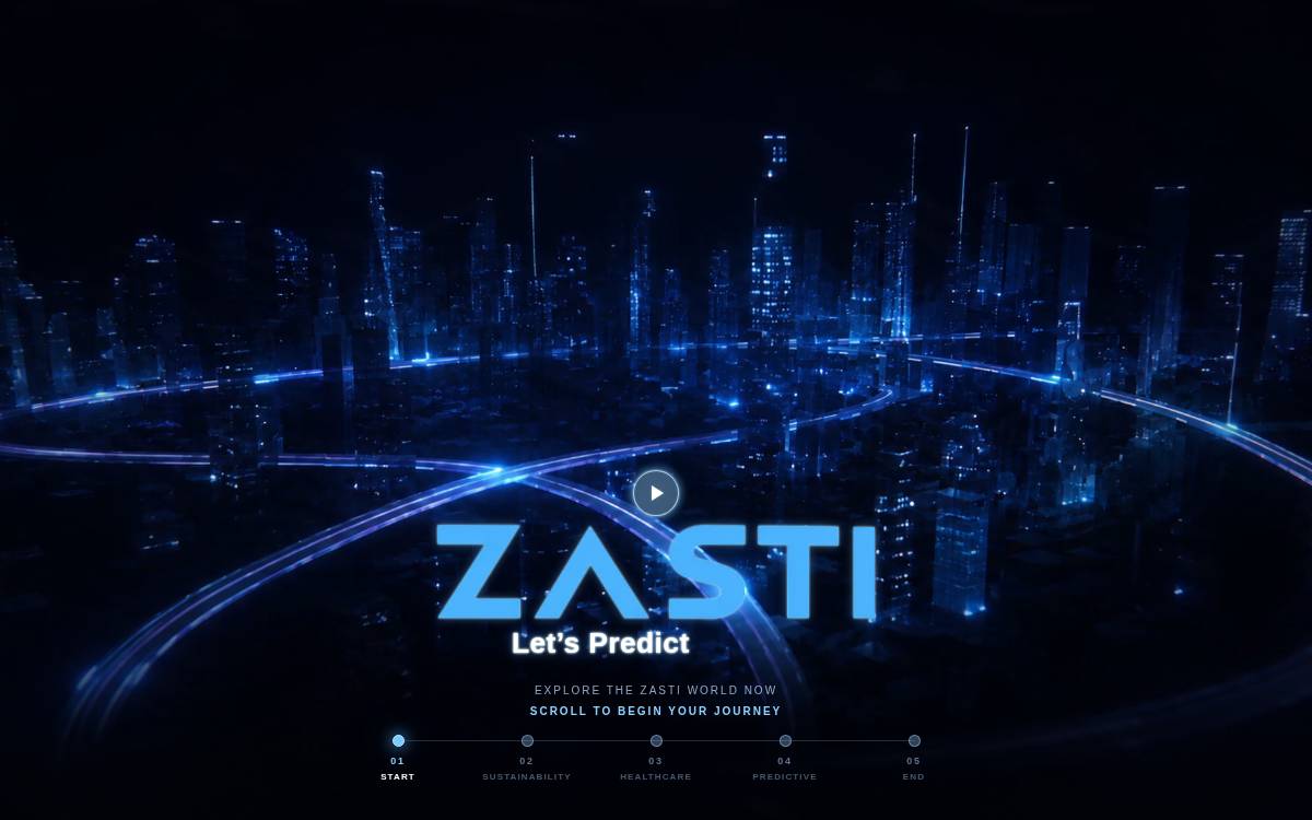 Zasti website preview