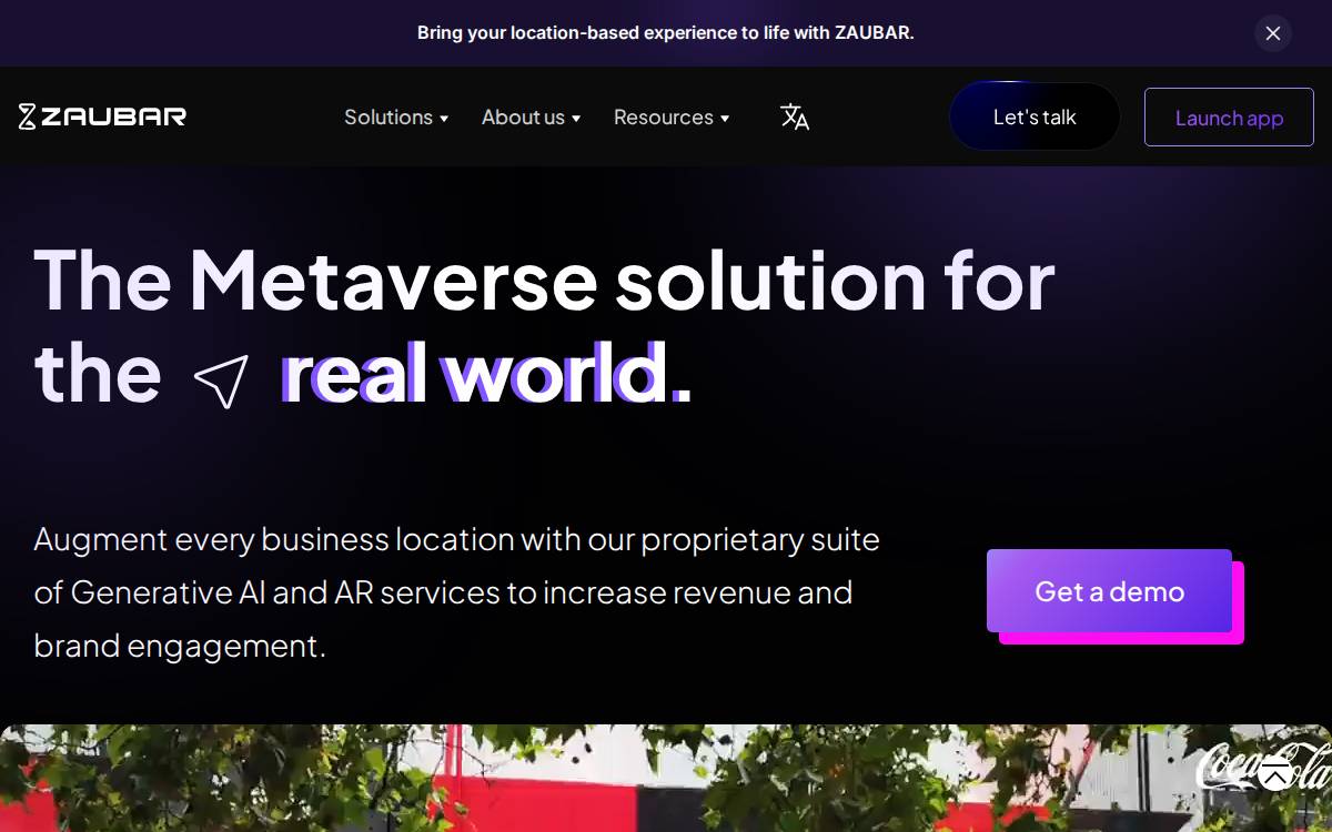 ZAUBAR website preview