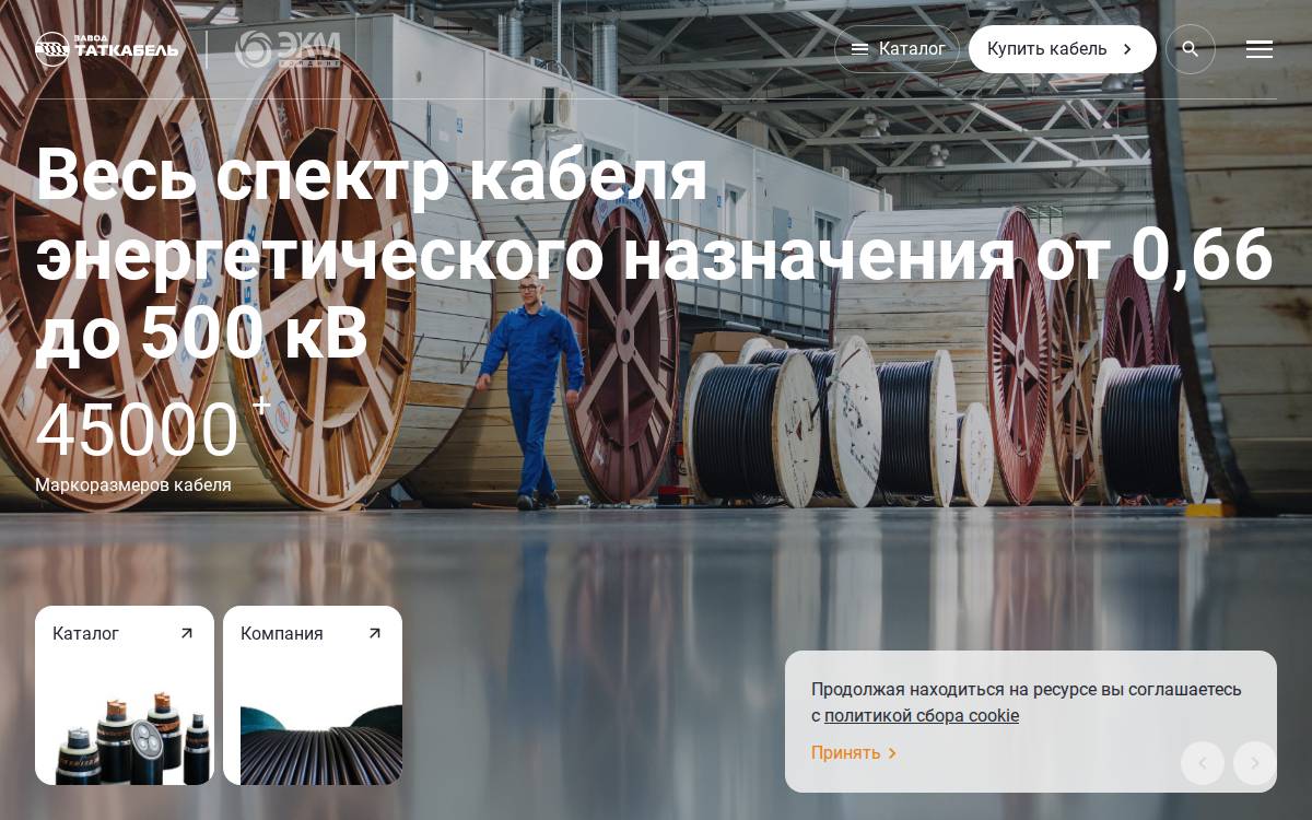 Zavod Tatcable website preview