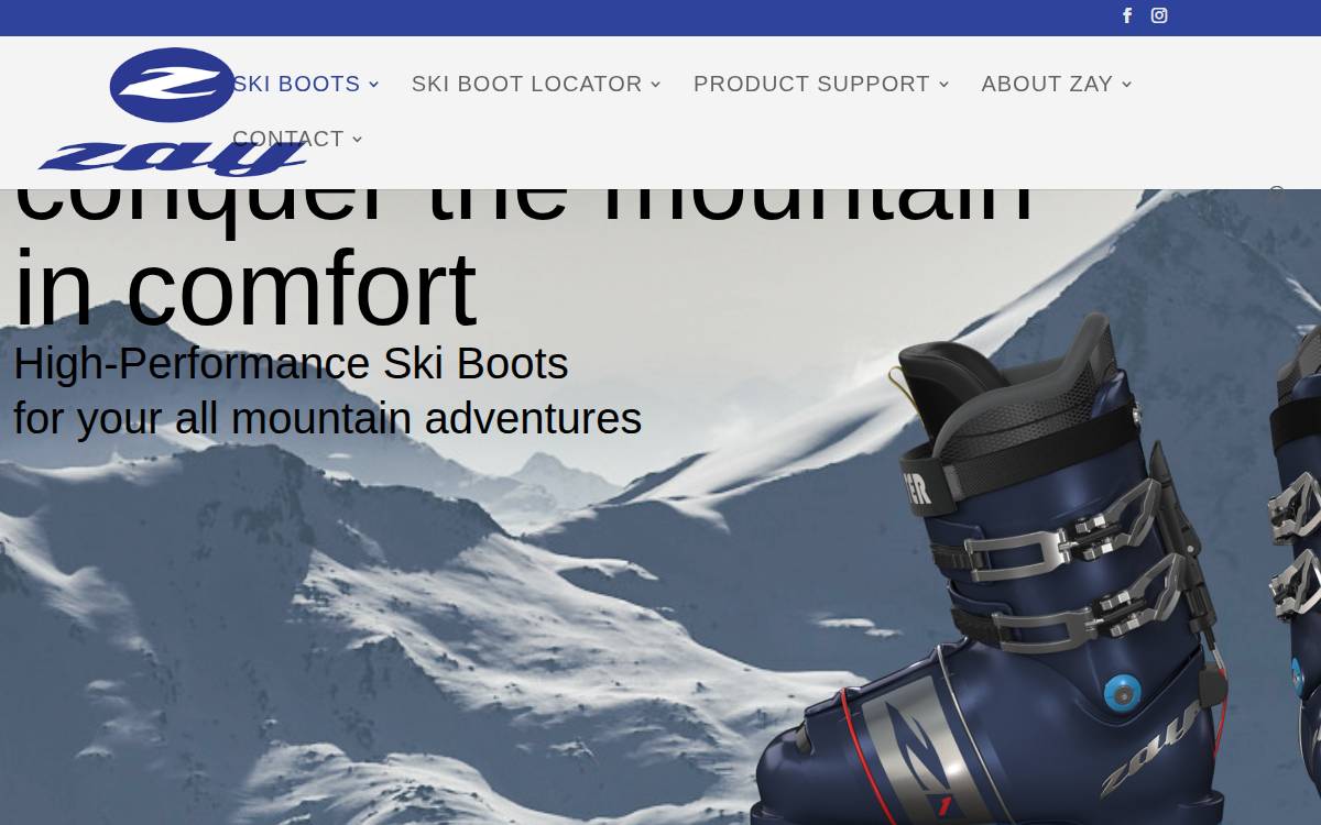 Zay Products website preview