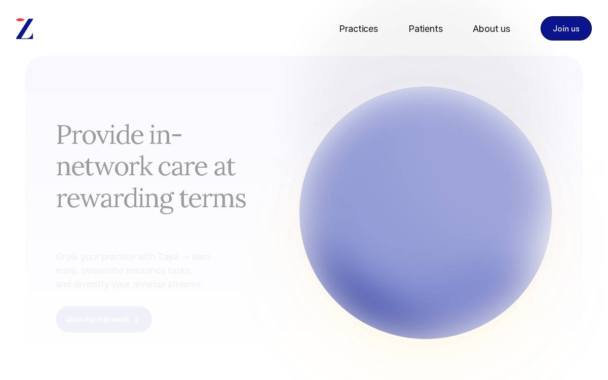 Zaya website preview