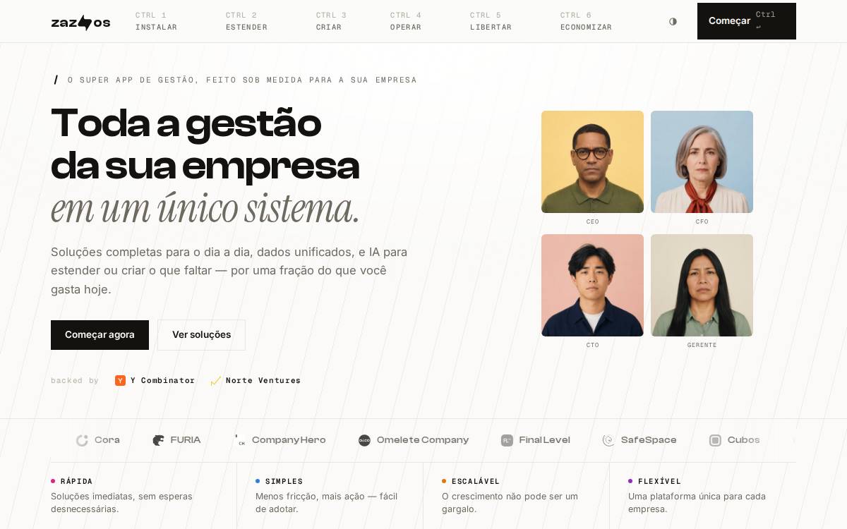 Zaz OS website preview