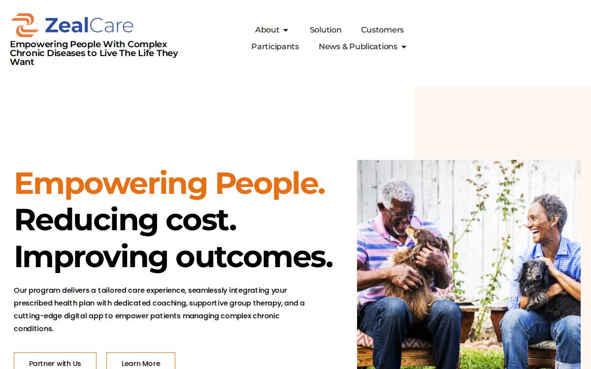 ZealCare website preview