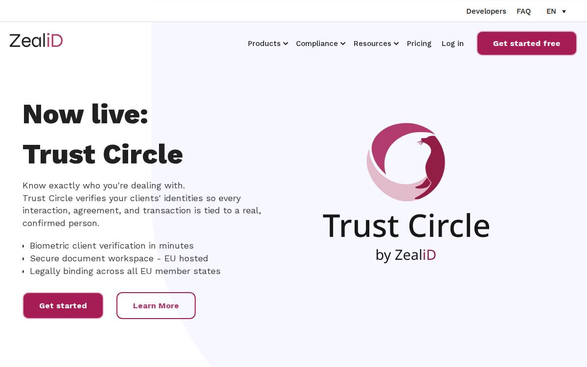 Zealid website preview