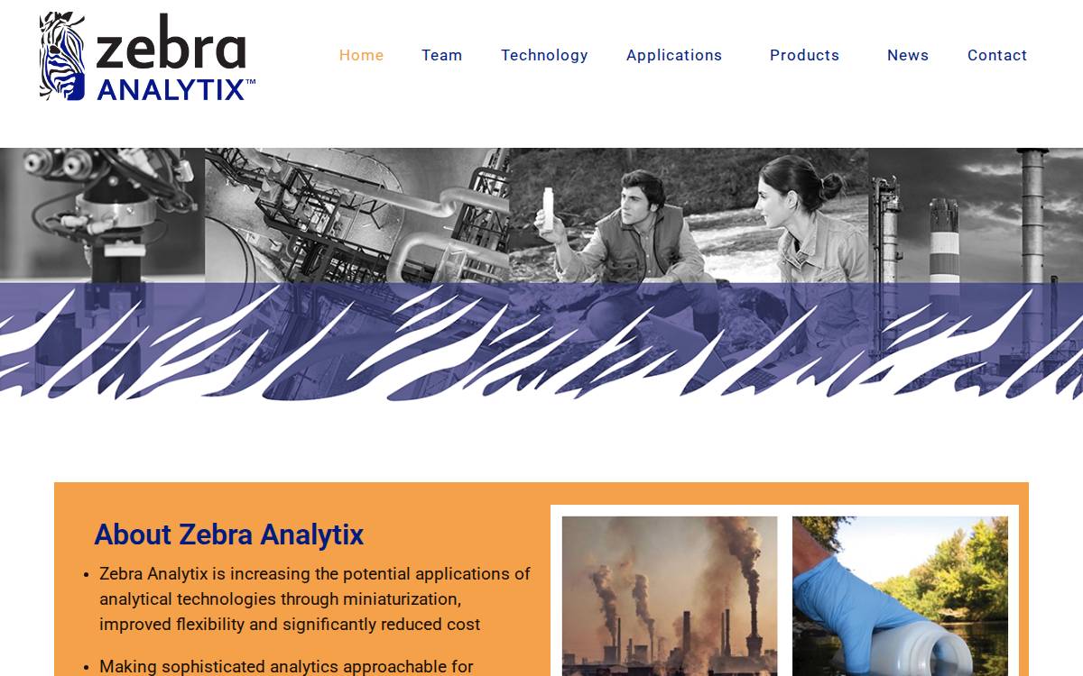 Zebra Analytix website preview