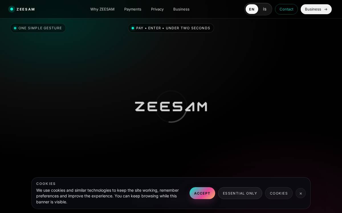 Zeesam website preview