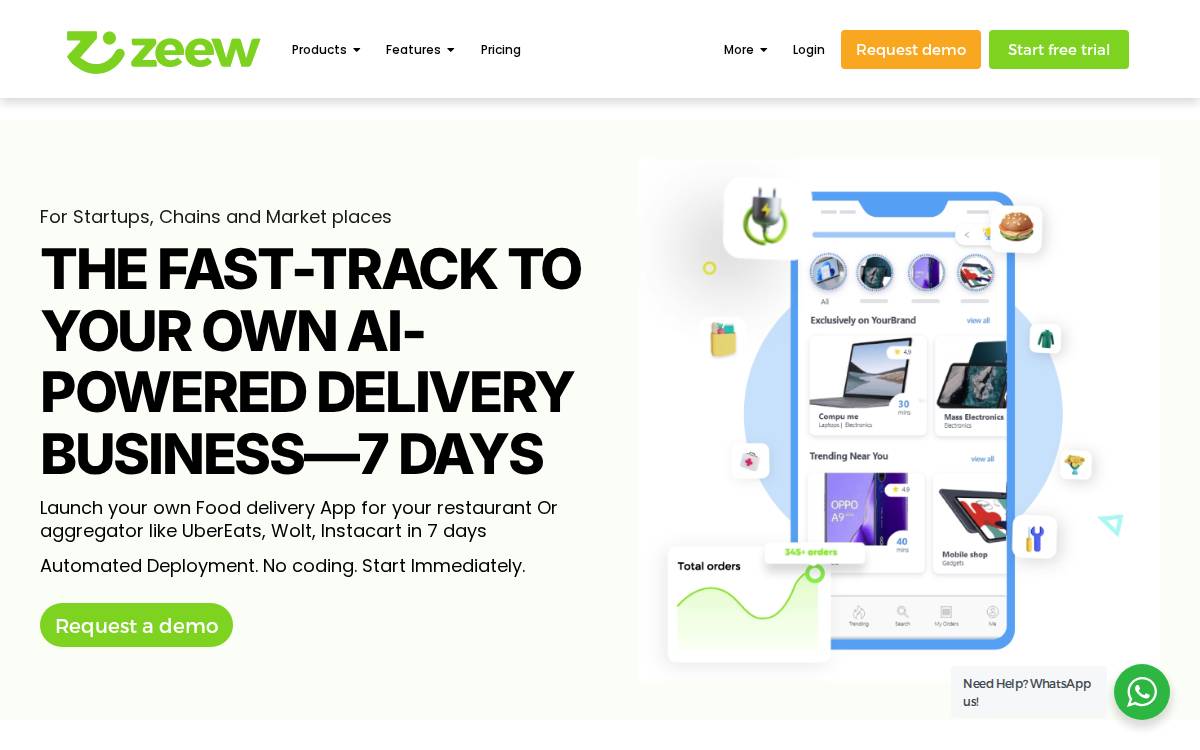Zeew website preview