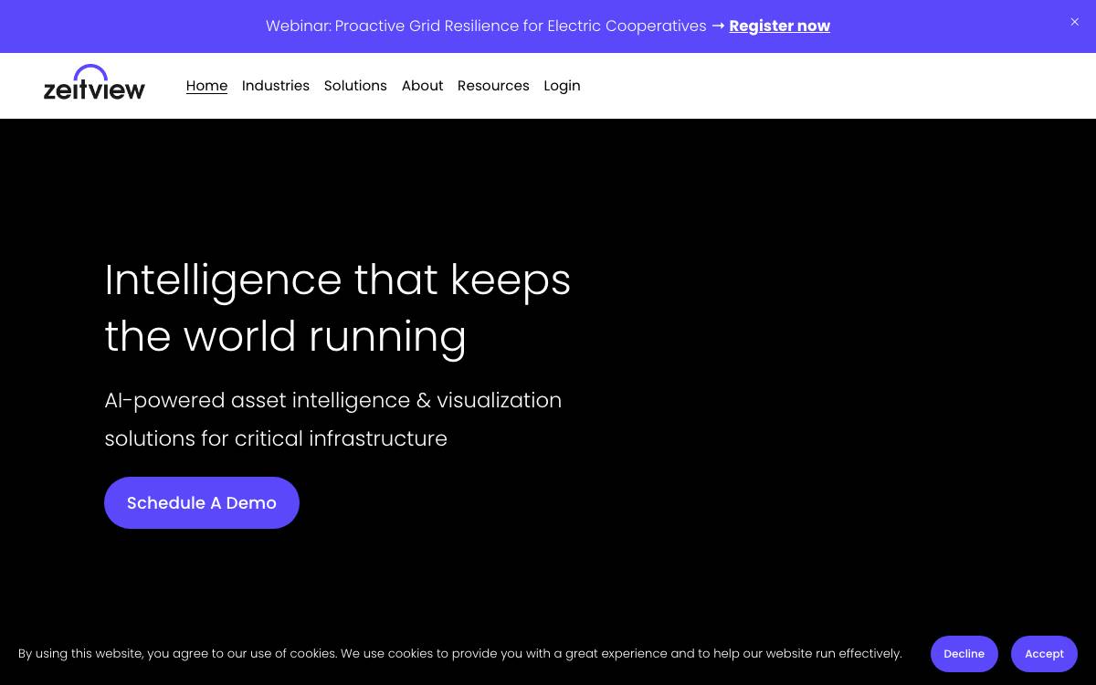 Zeitview website preview