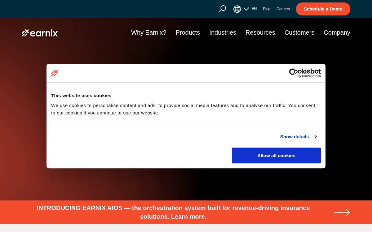 Zelros website preview
