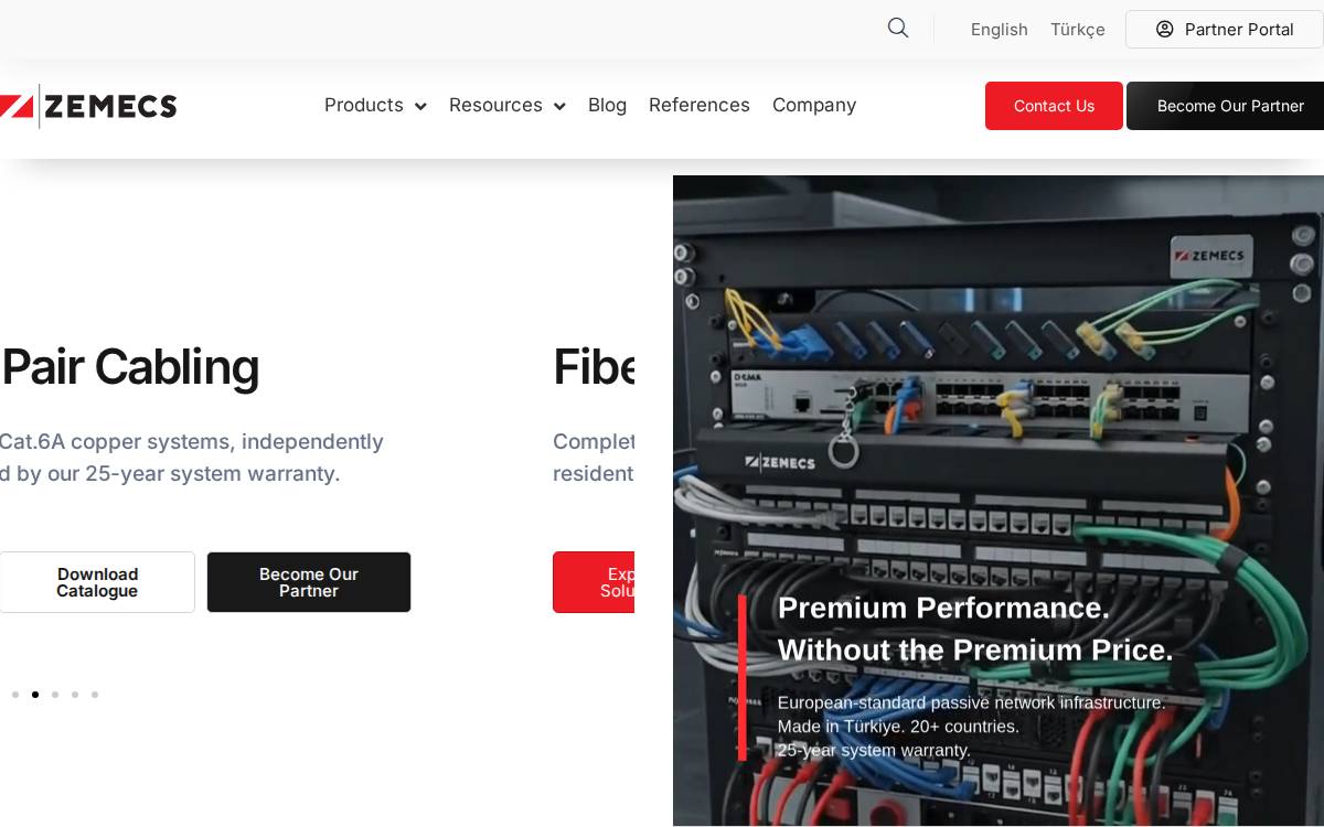 Zemecs website preview