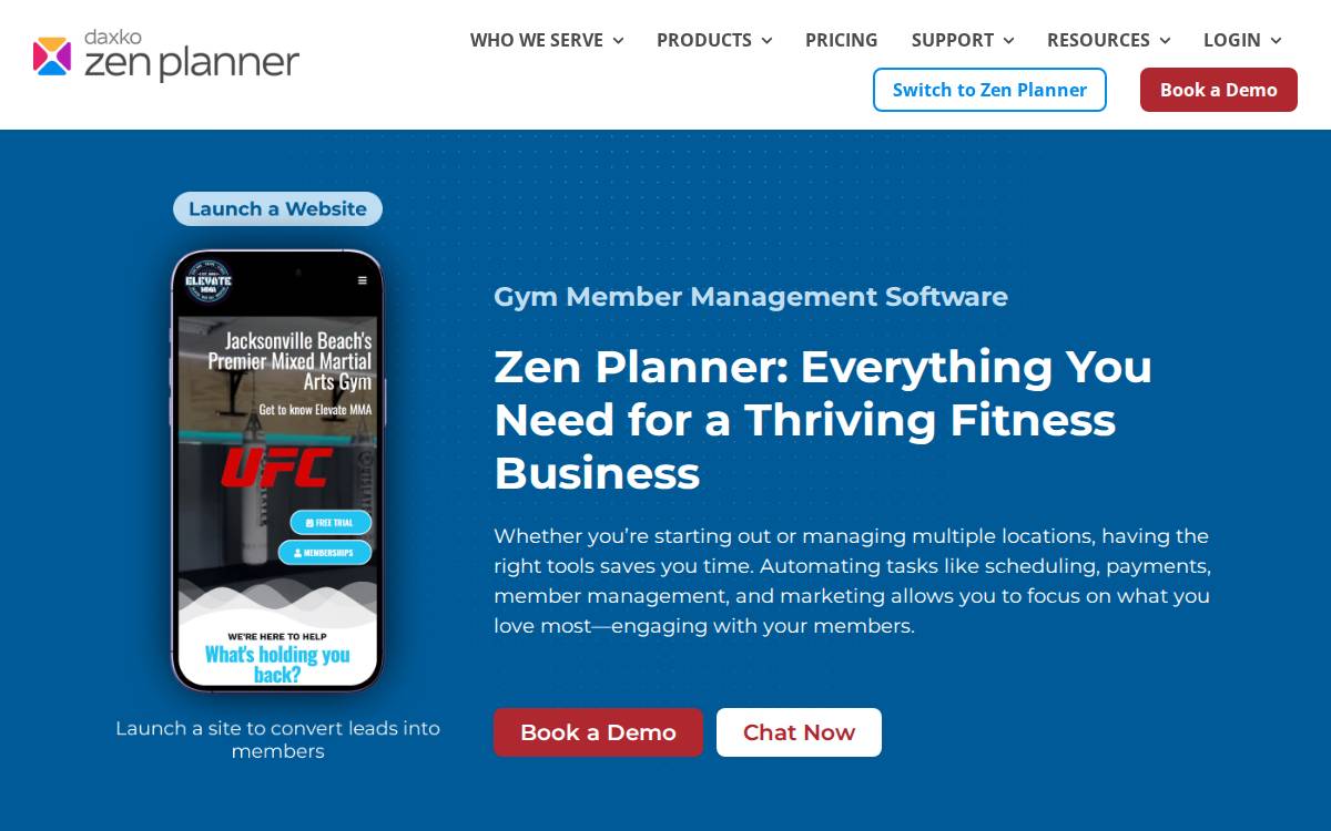 Zen Planner website preview
