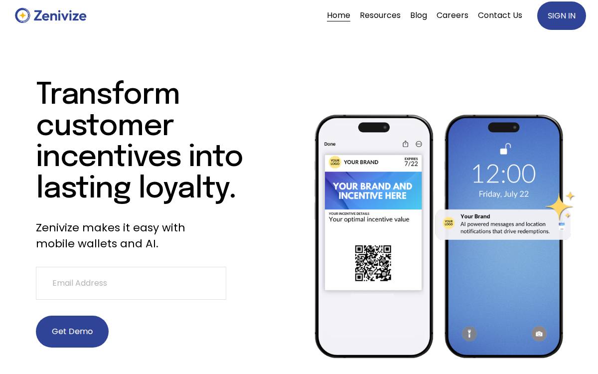 Zenaga website preview