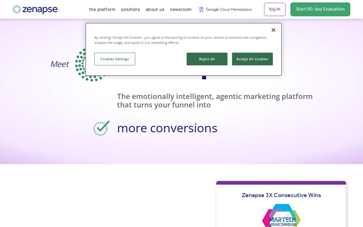 Zenapse, Inc. SaaS AI website preview