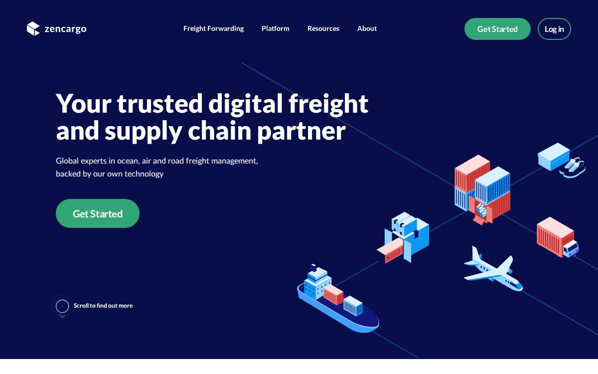 zencargo website preview