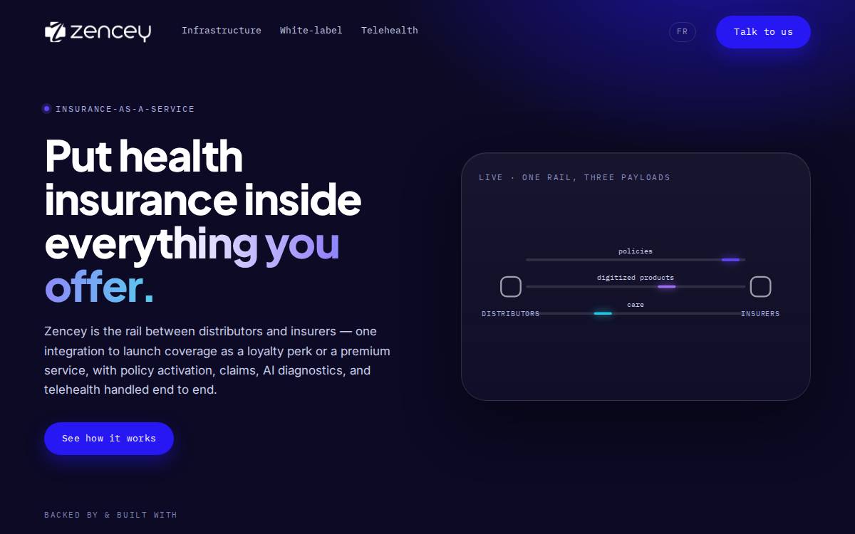 Zencey website preview