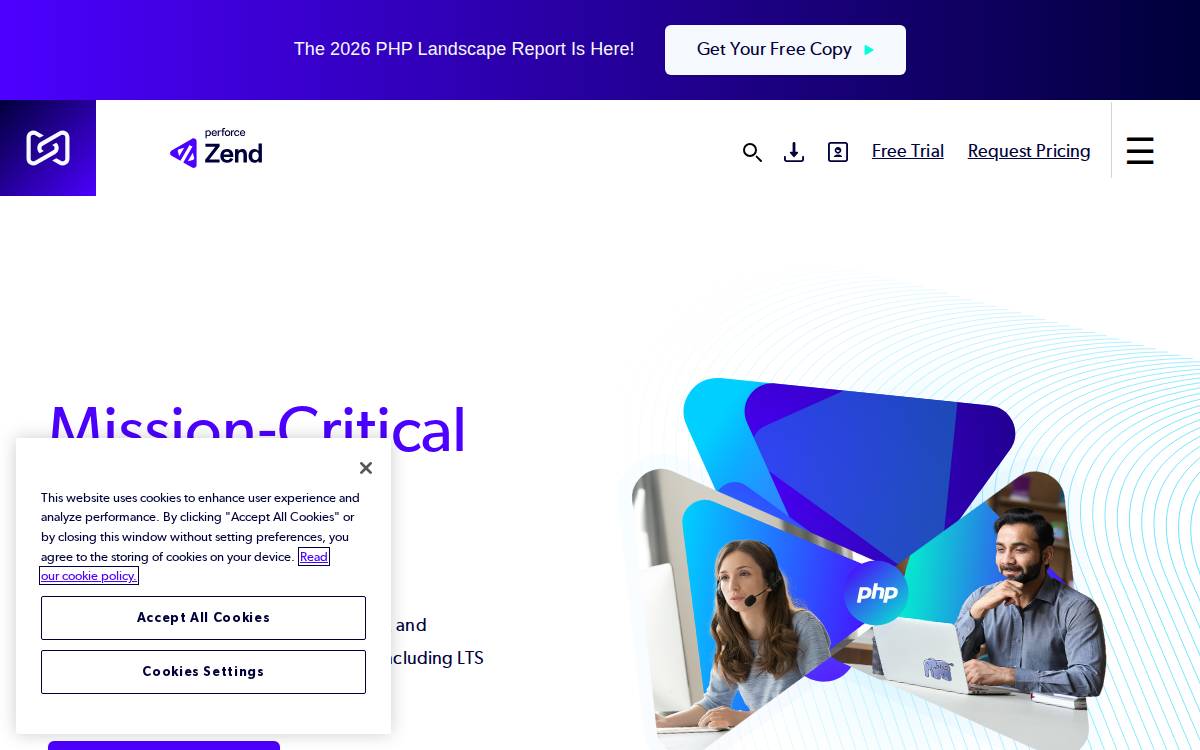 Zend website preview