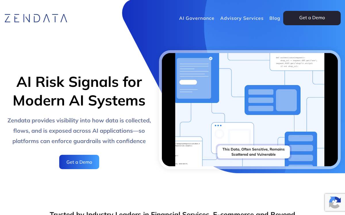 Zendata website preview