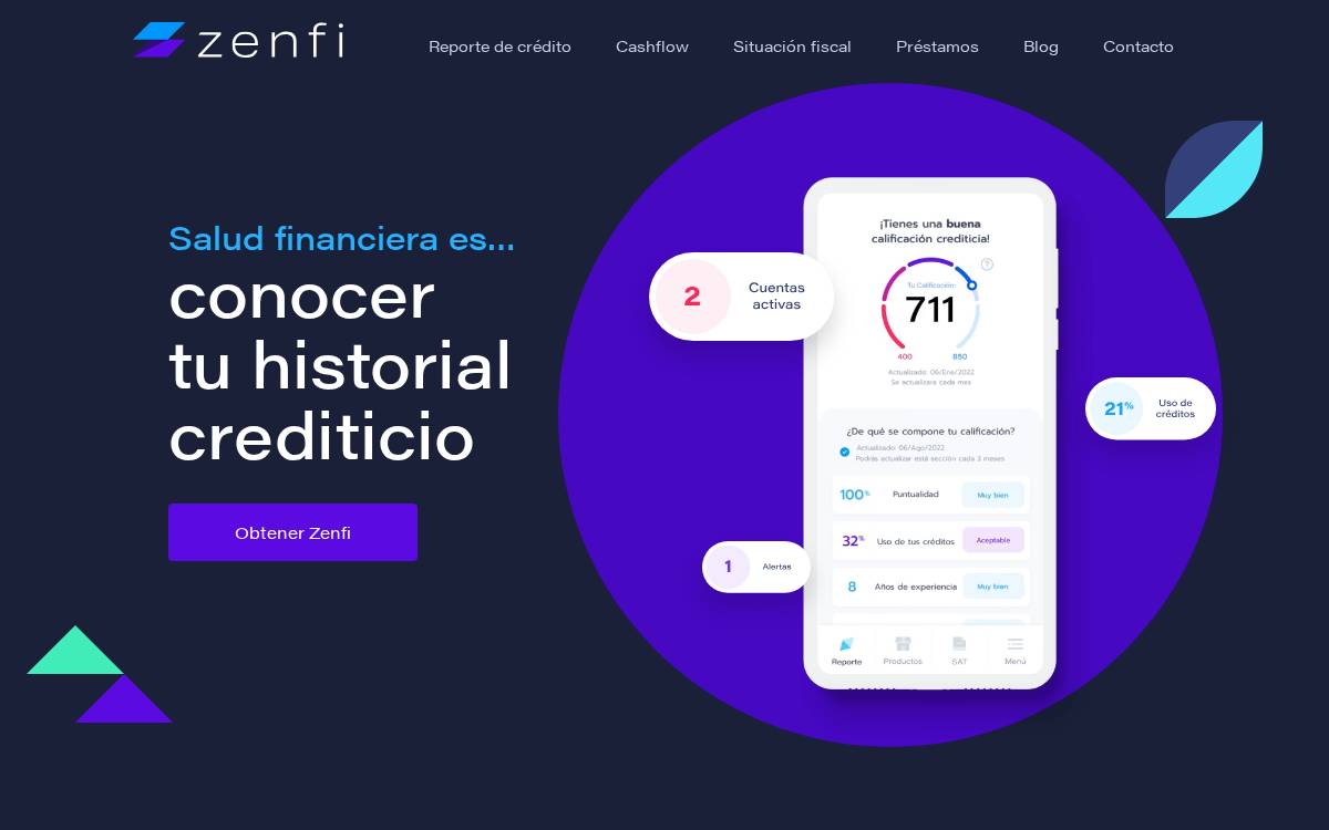 Zenfi website preview