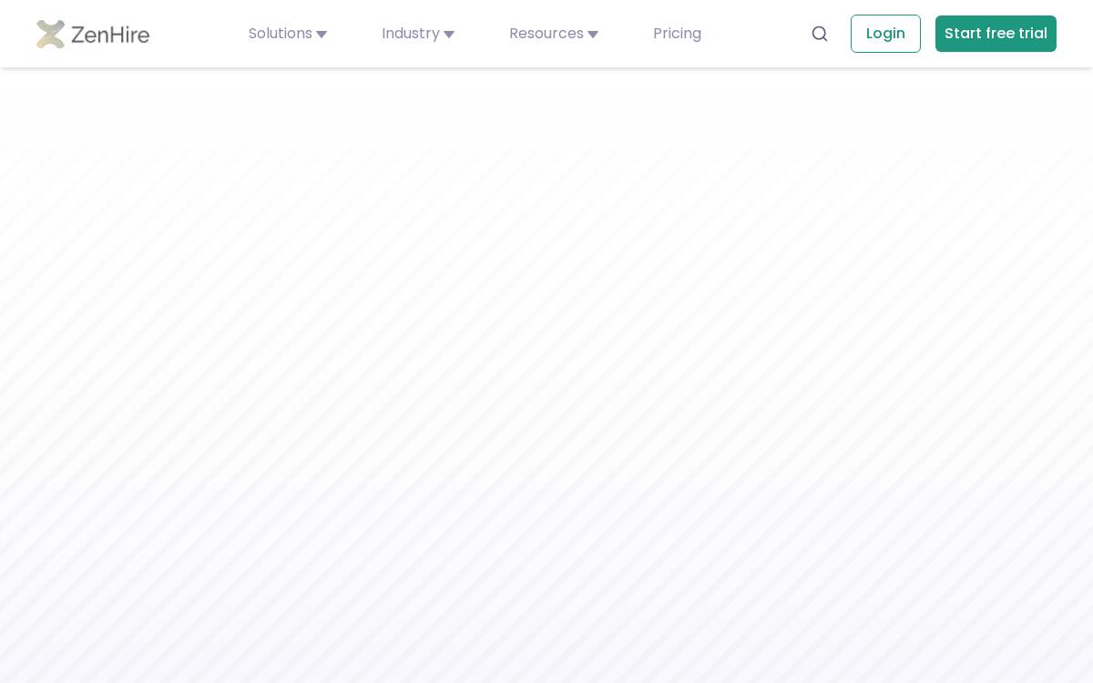 ZenHire website preview