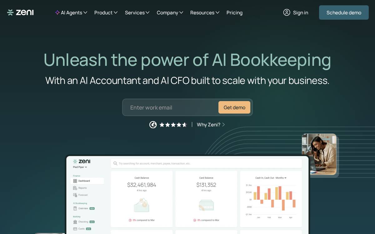 Zeni website preview