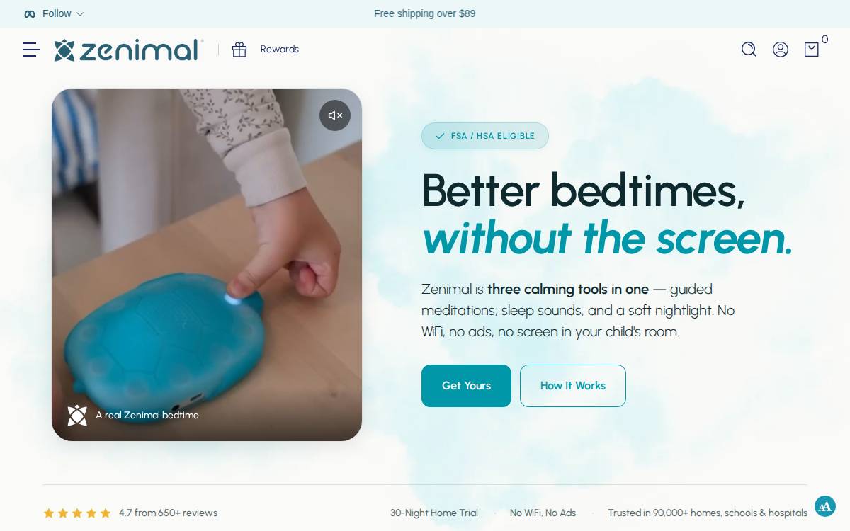 Zenimal website preview