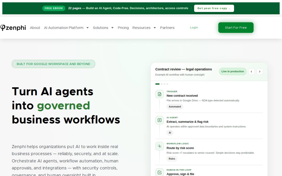 Zenphi website preview
