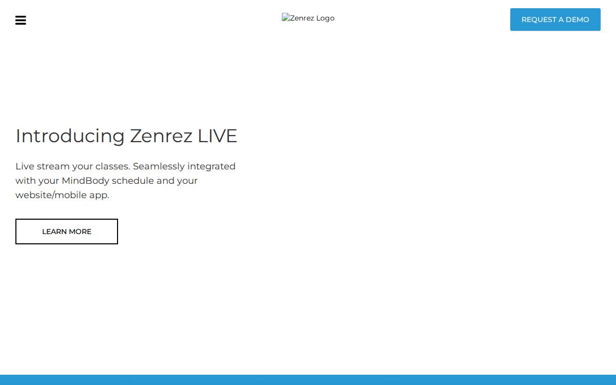 ZenRez website preview