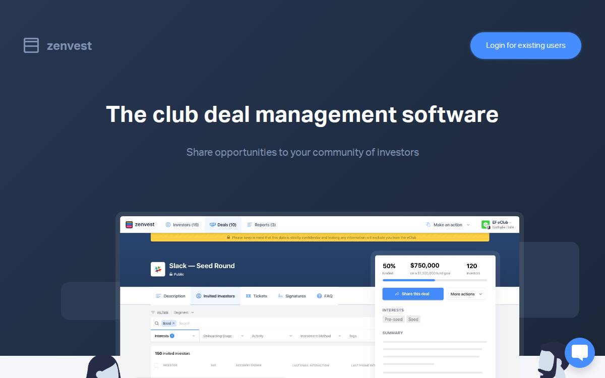 Zenvest website preview