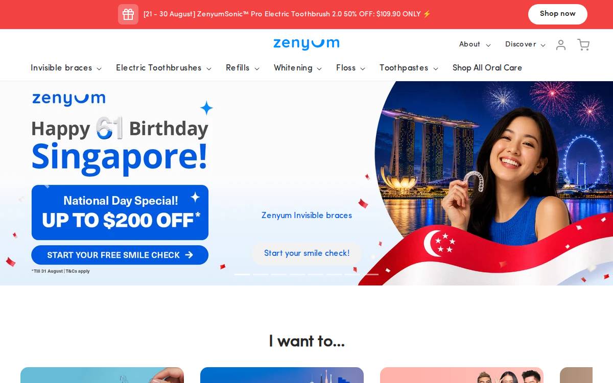 Zenyum website preview